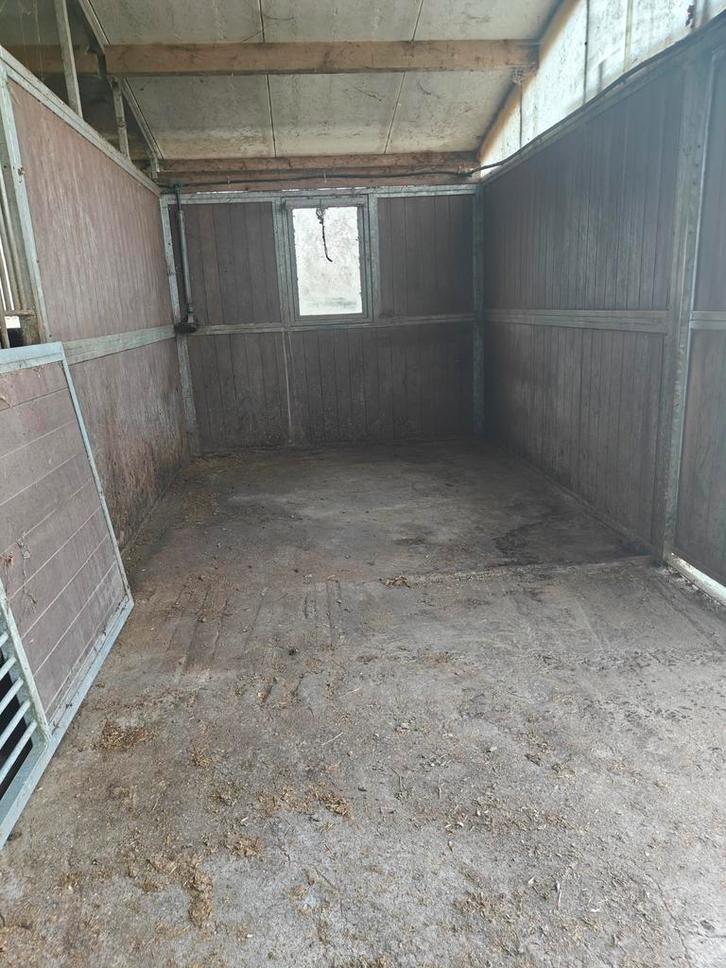 Inloopstal met Paddock aan en 3 stallen, Animaux & Accessoires, Box & Pâturages, Mise à l'étable, 4 chevaux ou poneys ou plus