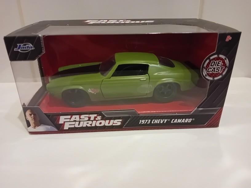 CHEVY CAMARO 1973 uit FAST & FURIOUS, Hobby & Loisirs créatifs, Voitures miniatures | 1:32, Enlèvement ou Envoi, Comme neuf, Voiture