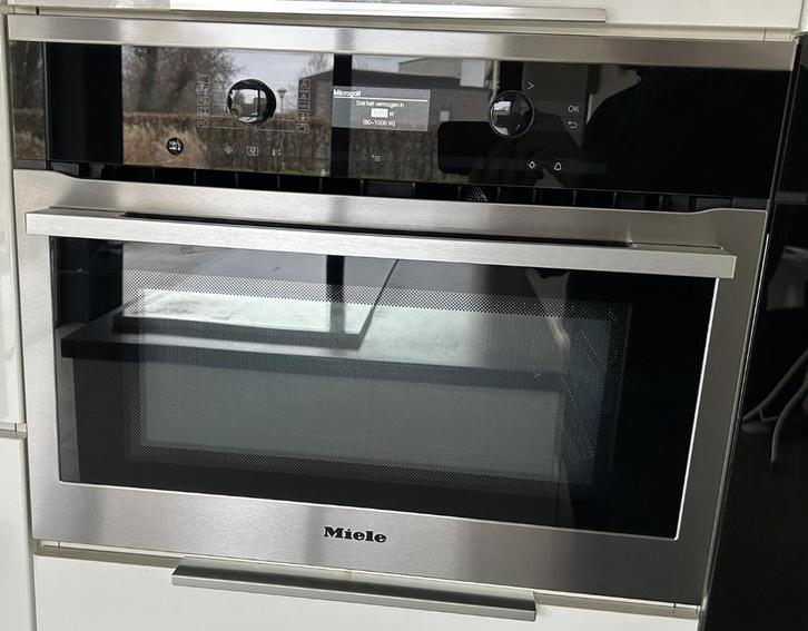 Inbouw combi microgolfoven Miele werkt nog perfect, Elektronische apparatuur, Microgolfovens, Gebruikt, Inbouw, Microgolfoven