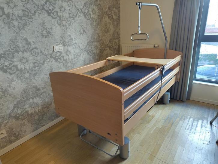 Stiegelmayer verzorgingsbed in beuk, Maison & Meubles, Chambre à coucher | Lits, Comme neuf, Une personne, 90 cm, 200 cm, Bois