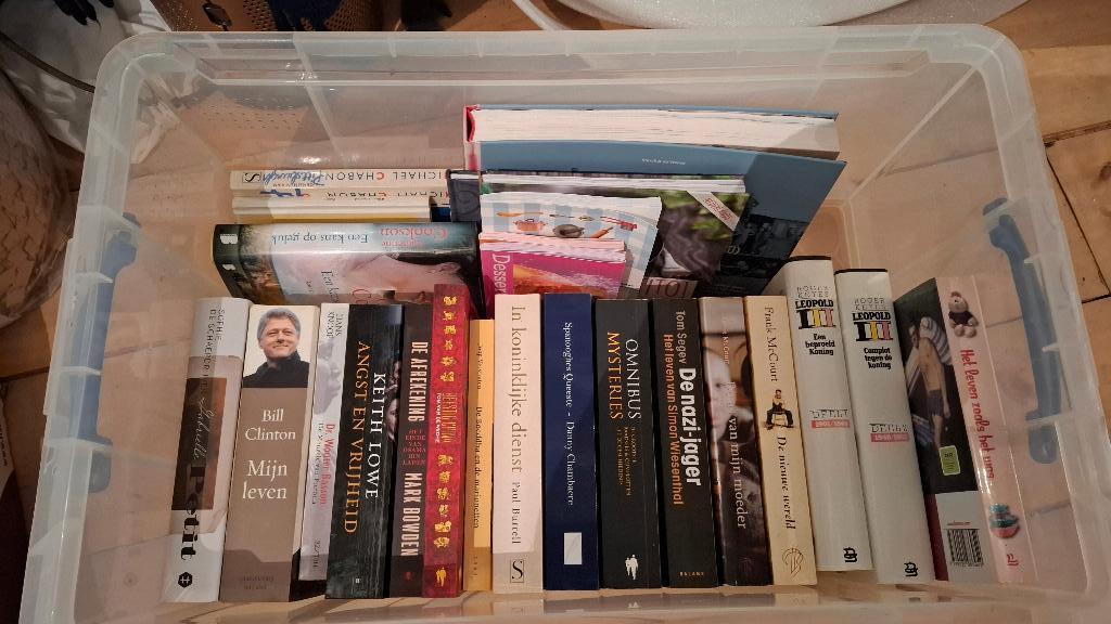 120 tal boeken, allerlei categorieën, vooral romans, Ophalen, Gelezen