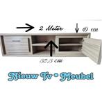 Tv meubelkast, grijze schakeringen - 2 aparte opberg-ruimte, Huis en Inrichting, Ophalen