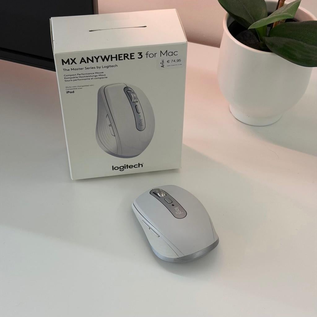 Logitech MX Anywhere 3 (for mac), Informatique & Logiciels, Souris, Ergonomique, Souris, Enlèvement ou Envoi, Logitech