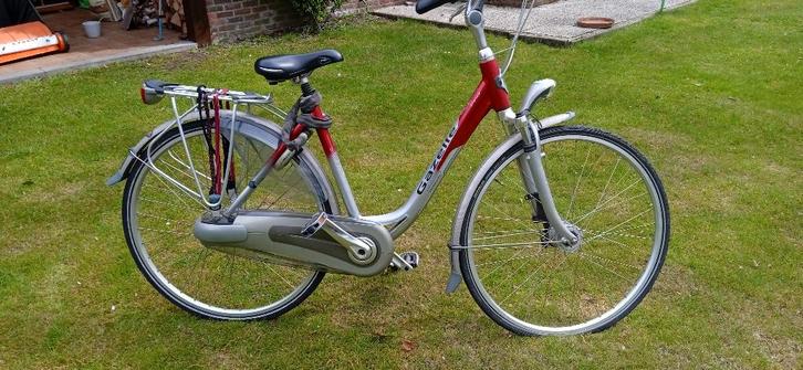 damesfiets gazelle orange frame maat 49, Fietsen en Brommers, Fietsen | Dames | Damesfietsen, Zo goed als nieuw, Gazelle, Versnellingen