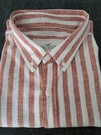 Chemise rayée à manches longues pour homme, Enlèvement ou Envoi, Beige, Tour de cou 38 (S) ou plus petit, Comme neuf