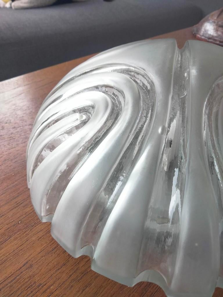 1970s space age design lamp wand plafond, Ophalen of Verzenden, Gebruikt, Glas