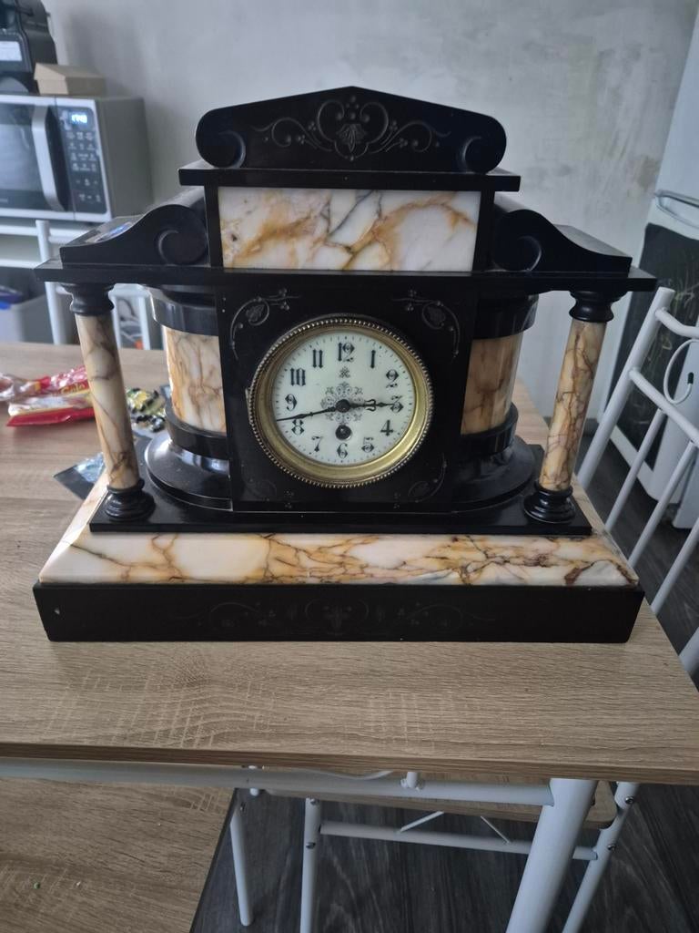 Horloge marbre, Antiquités & Art, Antiquités | Horloges, Enlèvement