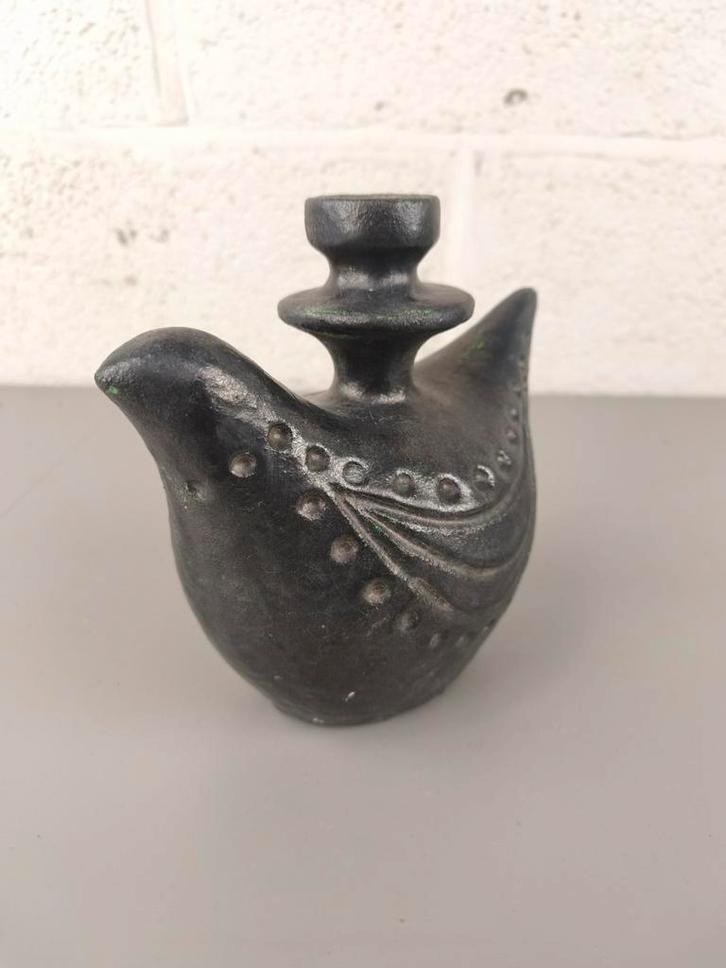 1960's Jules Guerin beeld / kandelaar, Antiquités & Art, Antiquités | Étain, Enlèvement ou Envoi