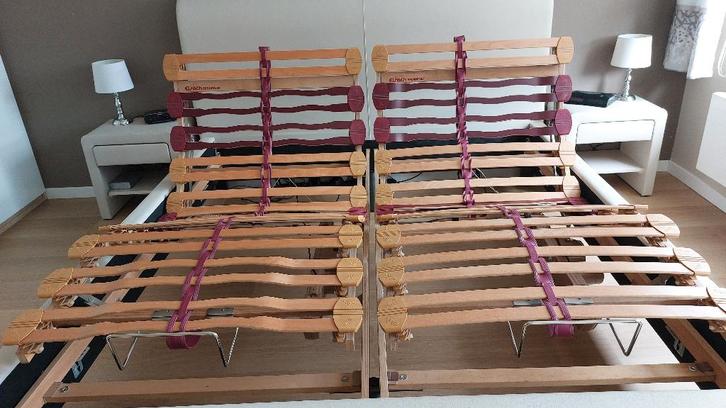 Elektrische ergonomische lattenbodem, Huis en Inrichting, Slaapkamer | Matrassen en Bedbodems, Gebruikt, Bedbodem, 90 cm, 200 cm