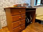 Bureau en nachtkastje in grenen, Ophalen, Gebruikt, Minder dan 100 cm