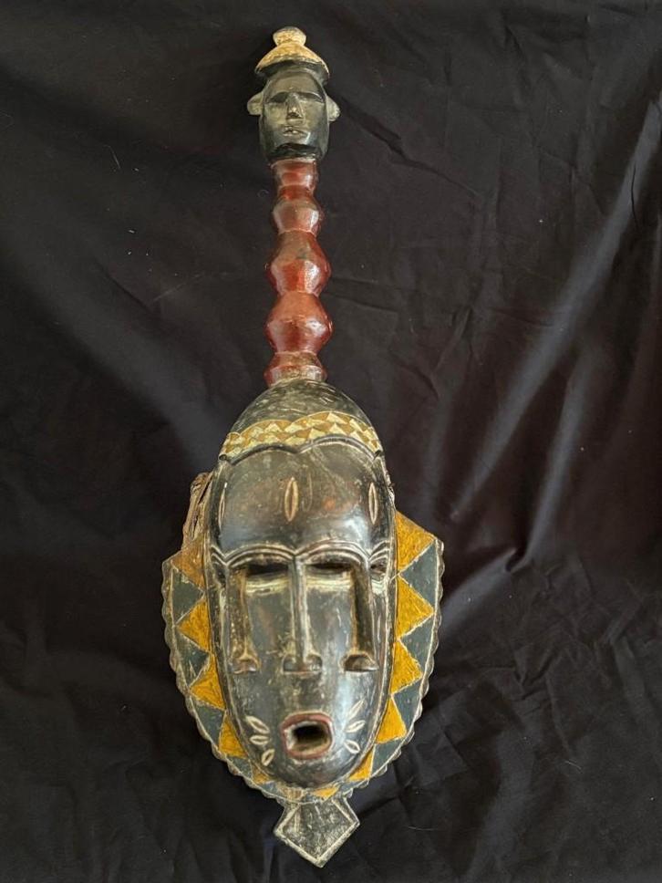 Masker - Gouro-ceremonieel masker - Ivoorkust, Antiek en Kunst, Kunst | Niet-Westerse kunst, Ophalen of Verzenden
