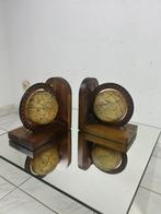 Vintage boekensteunen wereldbollen, Ophalen of Verzenden, Gebruikt