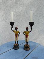 Een paar antieke kandelaars., Antiek en Kunst, Ophalen of Verzenden