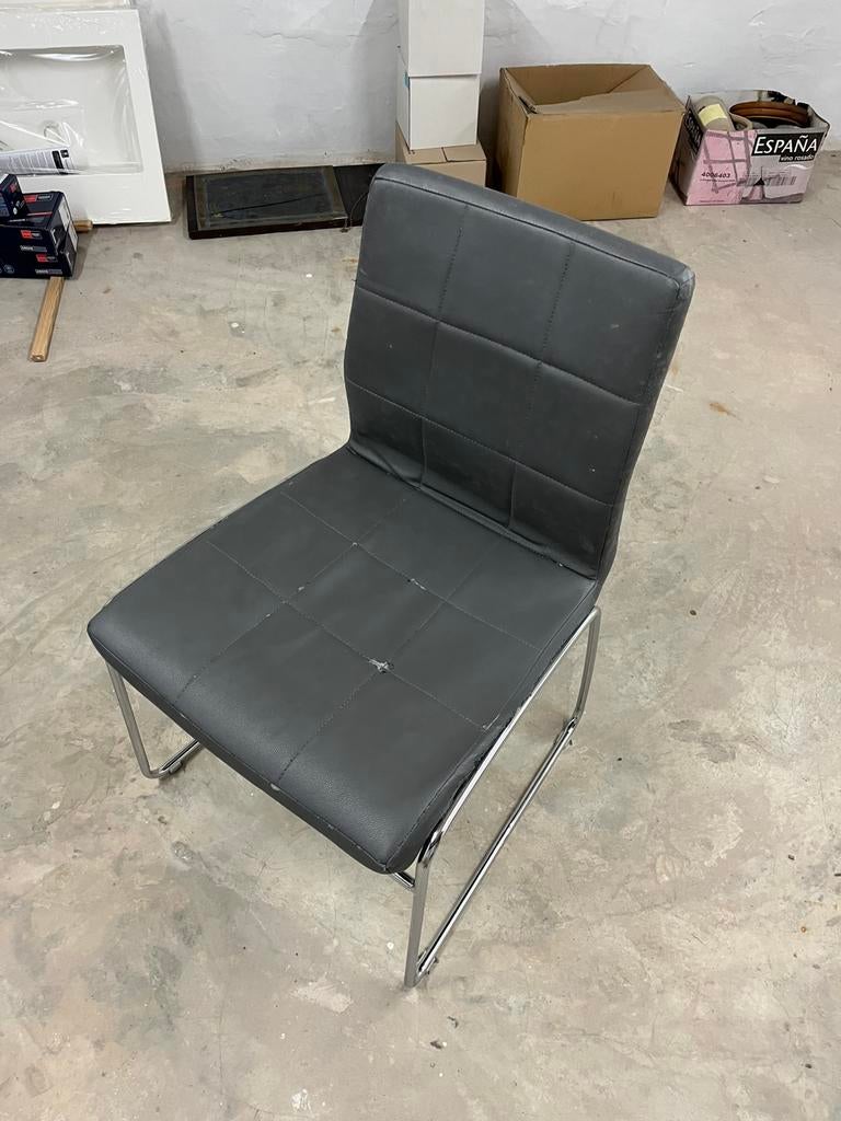 Eetkamerstoelen 6 stuks, Maison & Meubles, Chaises, Gris, Enlèvement, Métal, Cinq, Six Chaises ou plus