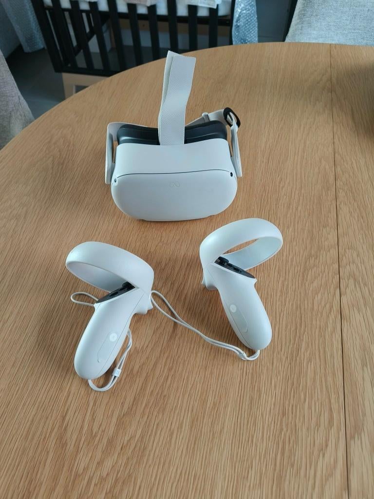 Meta Quest 2 VR 256GB + Kabel VR naar PC, Games en Spelcomputers, Ophalen, Zo goed als nieuw, VR-bril, Pc