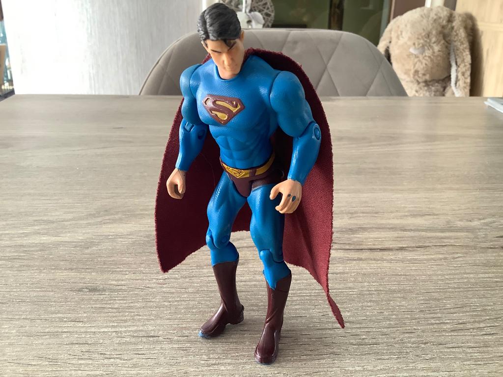 Superman character (14 cm), Ophalen of Verzenden, Zo goed als nieuw, Film, Actiefiguur of Pop