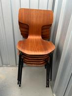 Arne Jacobsen Hammer Chai 6 stuks, te restaureren, Huis en Inrichting, Stoelen, Ophalen, Gebruikt, Bruin, Mid century modern