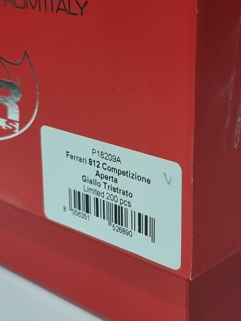 Ferrari 812 Competizione Aperta BBR 1:18 Limited 177/200, Enlèvement ou Envoi, Neuf, Voiture, Autres marques