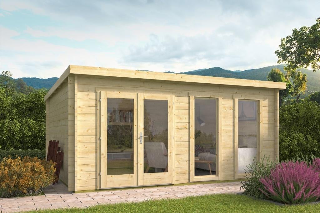 Cabane en rondins - Annabel Garden House | 40 mm | épicéa, Envoi, Neuf