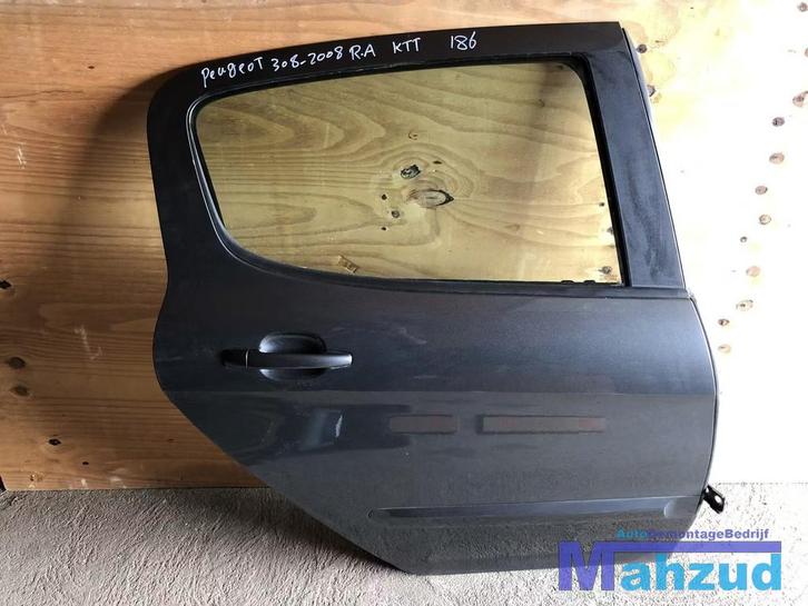 PEUGEOT 308 grijs KPT Rechts rechter achter deur portier, Auto-onderdelen, Carrosserie, Deur, Peugeot, Achter, Rechts, Gebruikt