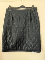 Donkerblauwe gevoerde rok van River Woods leder look, Kleding | Dames, Rokken, Ophalen of Verzenden, Zo goed als nieuw, Maat 38/40 (M)