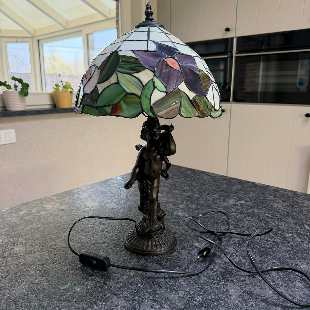 Plafond - staand lamp, Enlèvement, Comme neuf, Verre, 150 à 200 cm