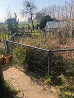 Omheining met poortje + sleutel - zelf af te breken, Tuin en Terras, Ophalen, Met poort, Gebruikt, Aluminium