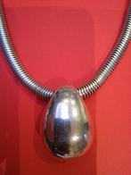 Ancien collier vintage maille serpent UBU PARIS, Bijoux, Sacs & Beauté, Enlèvement, Comme neuf, Argent, Autres matériaux