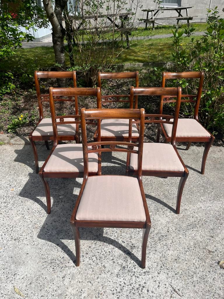 Chaises Regency en acajou, Antiquités & Art, Enlèvement