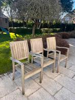 6 chaises de jardin en teck Lister, Jardin & Terrasse, Enlèvement, Utilisé