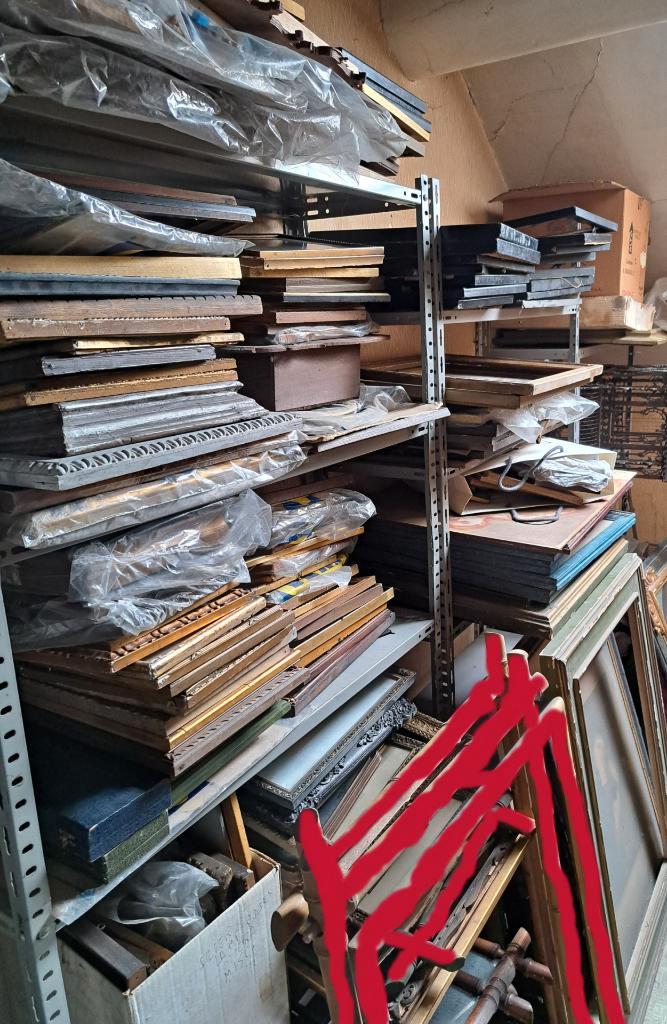 Groot lot antieke lijsten van 0 tot 5 €/stuk, Antiek en Kunst, Curiosa en Brocante, Ophalen