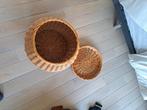 Rieten mand, Rond, Comme neuf, Enlèvement, Panier