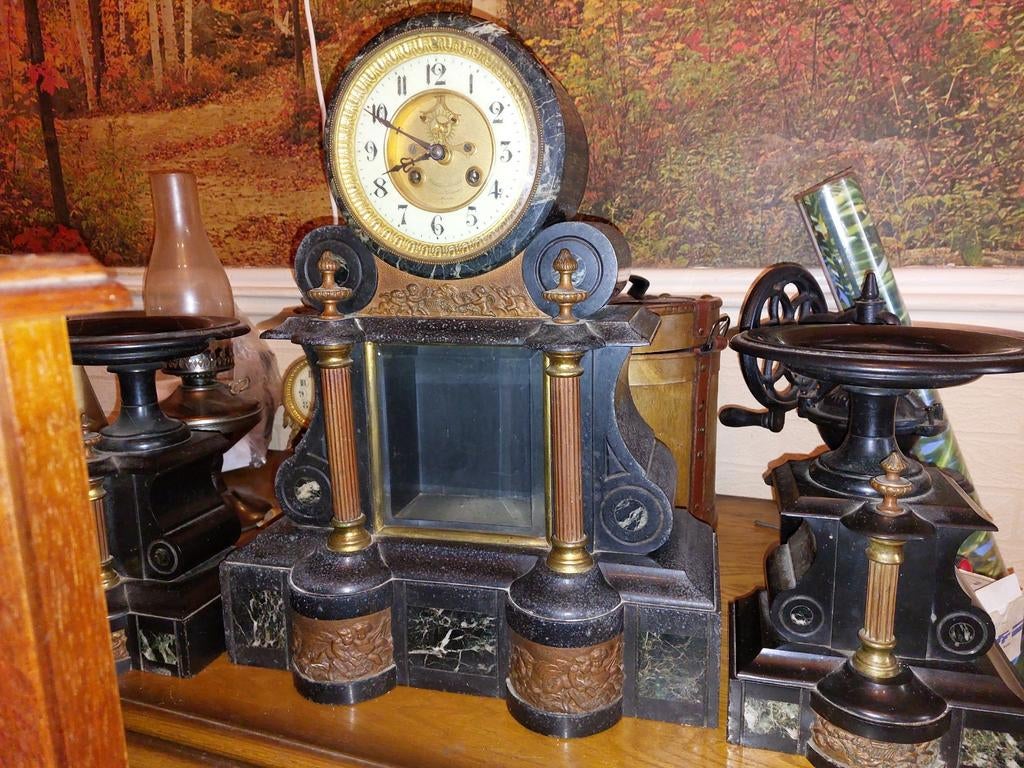 Pendule de cheminée Napoléon III, Antiquités & Art, Enlèvement