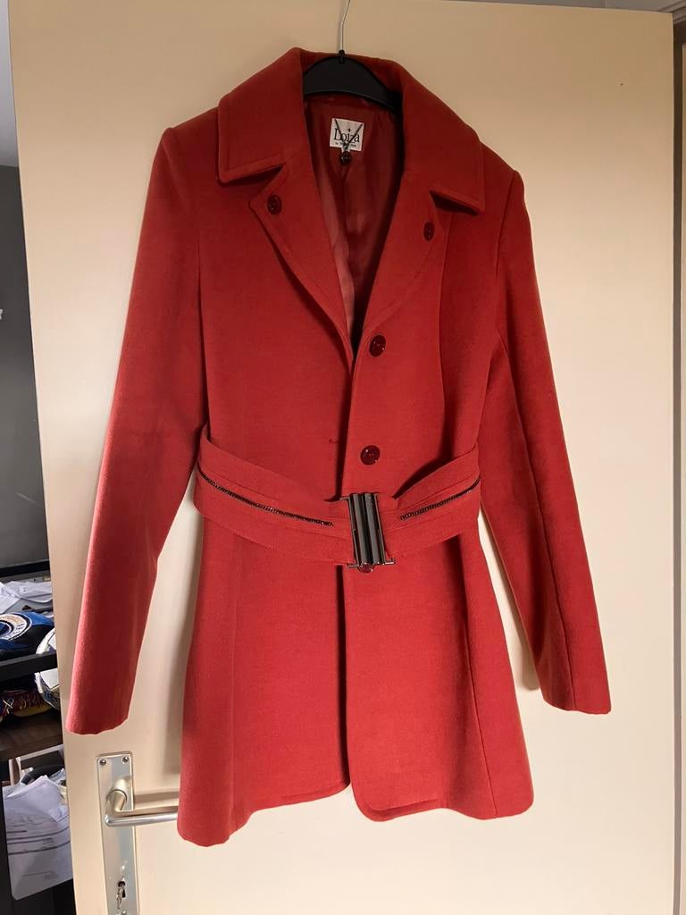 Donkerroze mantel Patrizia Pepe, Enlèvement, Comme neuf, Taille 38/40 (M), Rose