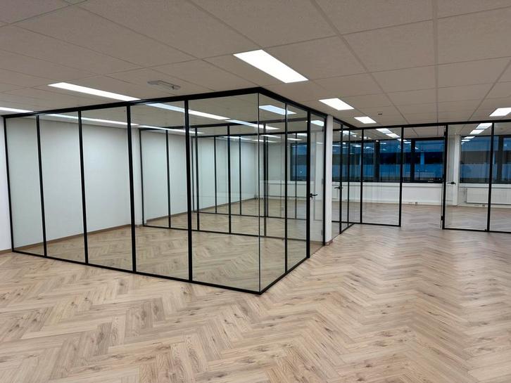 Glaswanden/systeemwanden/kantoorwanden/sxheidingswanden, Bricolage & Construction, Vitres, Châssis & Fenêtres, Comme neuf, Panneau vitré