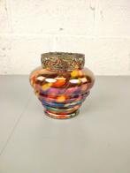 Antieke iriserende pique fleur, Antiek en Kunst, Antiek | Glaswerk en Kristal, Ophalen of Verzenden