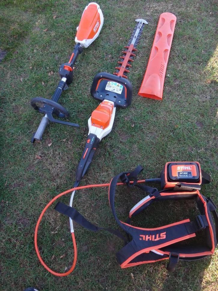 Stihl heggenschaar en toebehoren, Tuin en Terras, Heggenscharen, Gebruikt, Elektrisch, Ophalen