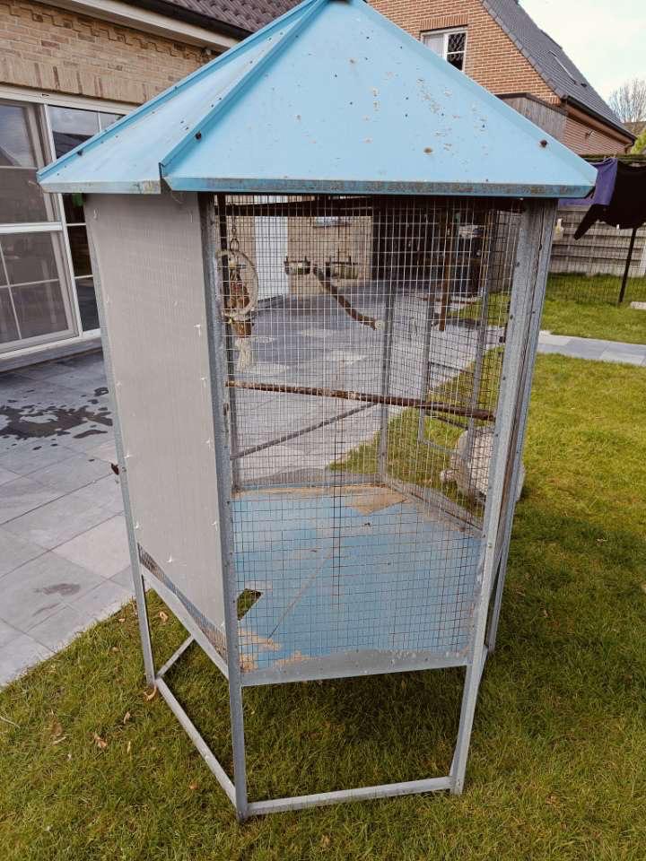 Vogelkooi groot buiten, Ophalen, Gebruikt, Vogelkooi