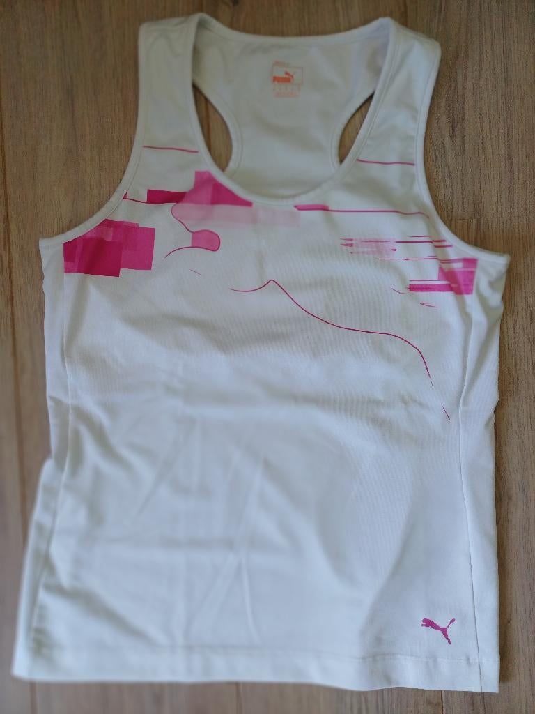 Tenniskledij, Kleding | Dames, Sportkleding, Puma, Wit, Maat 42/44 (L), Ophalen of Verzenden