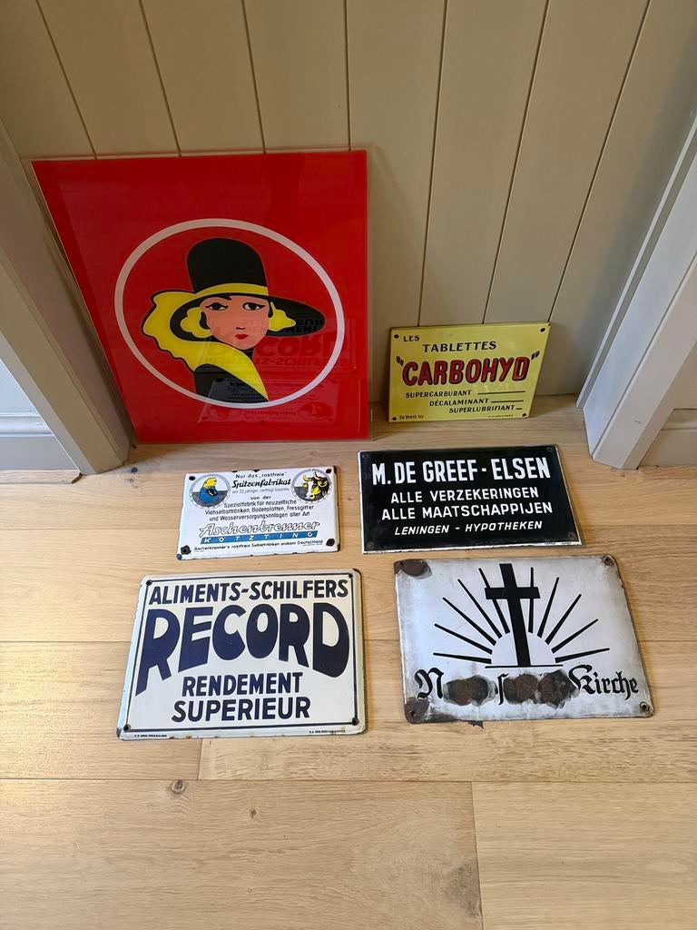 Plaque émaillée, Collections, Enlèvement, Comme neuf