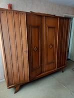 Oude kleerkast vintage 2 m l,1,86 m h 54 cm d, Maison & Meubles, Armoires | Dressoirs, Enlèvement
