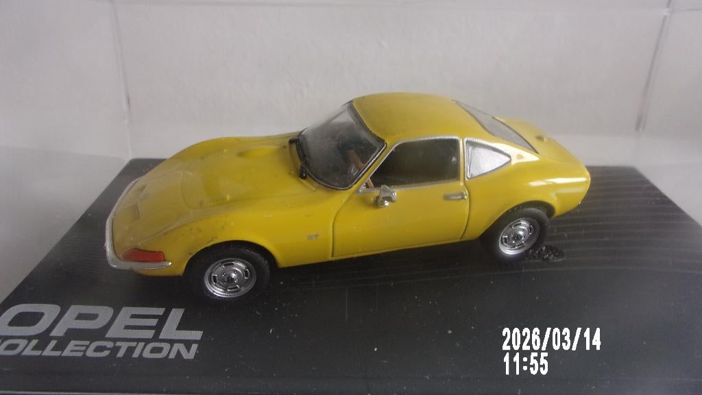 OPEL GT 1900 .OPEL COLLECTION 1/43 TRES BON ETAT,VITRINE, Enlèvement ou Envoi, Utilisé, Voiture, Autres marques