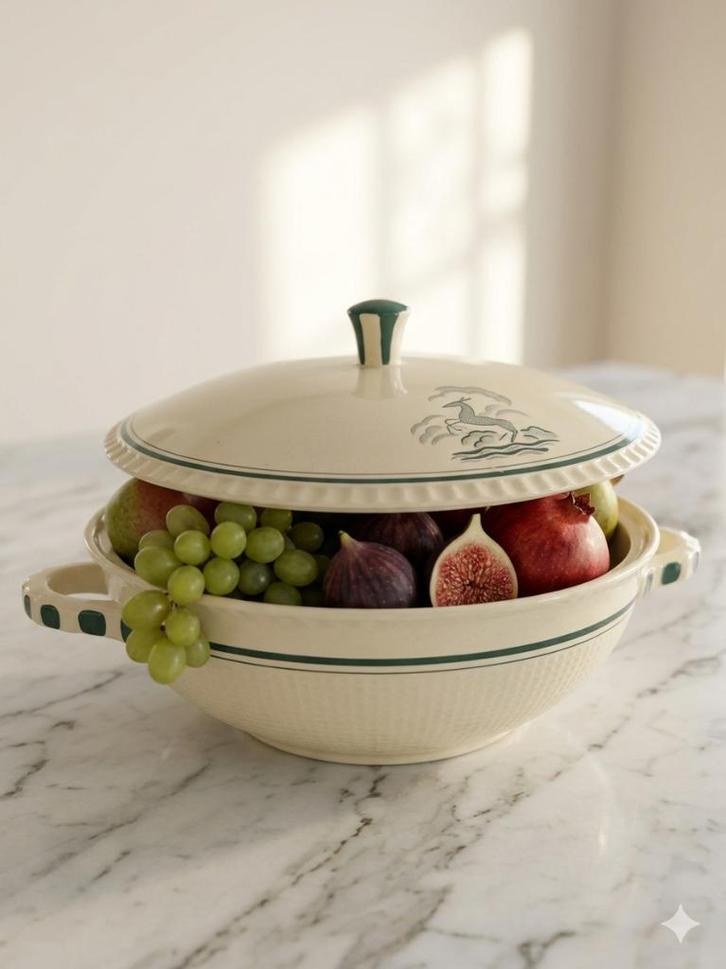 Porseleinen Serveerschaal De Faam Belgique George Morland, Antiek en Kunst, Antiek | Porselein, Ophalen of Verzenden