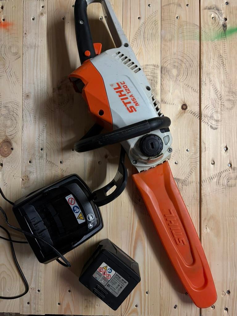 Pack Tronçonneuse STIHL MSA 120 C + Batterie AK20 + Chargeur, Jardin & Terrasse, Enlèvement, Utilisé