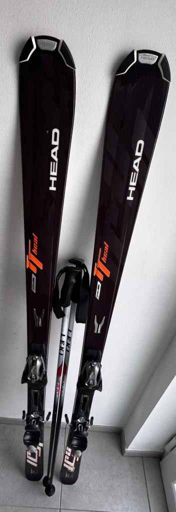 Ski’s Head 170 + Leki sticks, Sports & Fitness, Ski & Ski de fond, Utilisé, Skis, Head, Carving, 160 à 180 cm, Enlèvement
