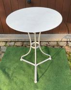 Vintage smeedijzeren bistrotafel, Tuin en Terras, Ophalen, Gebruikt, Metaal