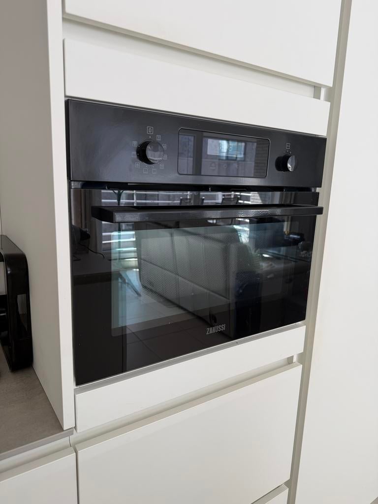 Zanussi combi-oven (oven + microgolf) 45cm hoog, Gebruikt, Oven, Inbouw, 45 tot 60 cm