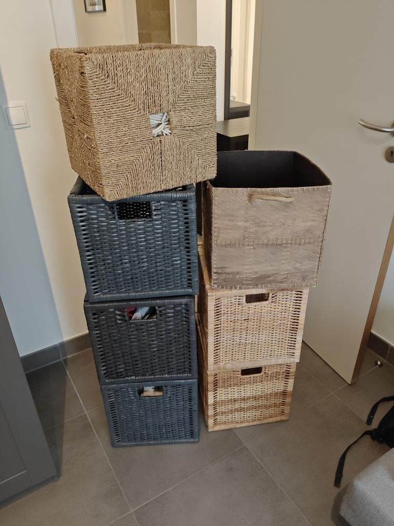 Kallax mandjes, Ophalen