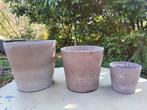 Set van 3 bloempotten, Tuin en Terras, Ophalen
