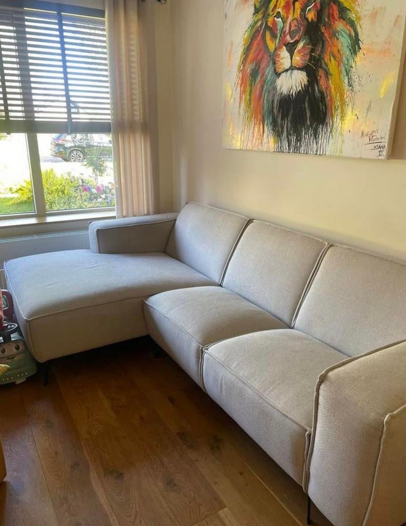 Hoekzetel met lounge - Beige, Ophalen, Gebruikt, Stof, Xooon Hay Gero Vitra